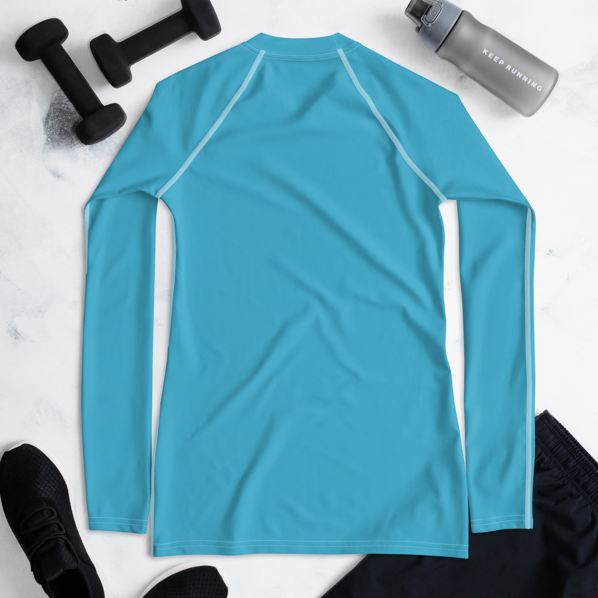 activewear-top-full-sleeved-rashguard-blue-friyay-running-gear-fitness-clothing-wickedyo10